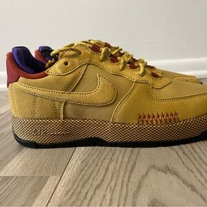 NWOT Women’s Nike Air Force 1 (AF1) Wild 'Wheat Gold' Size 9 Nike Sneakers